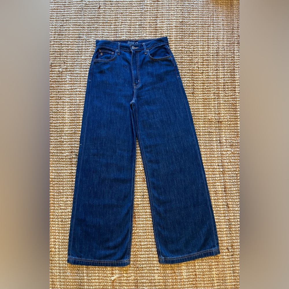 The Devon Etica Dark Indigo Wide leg jean